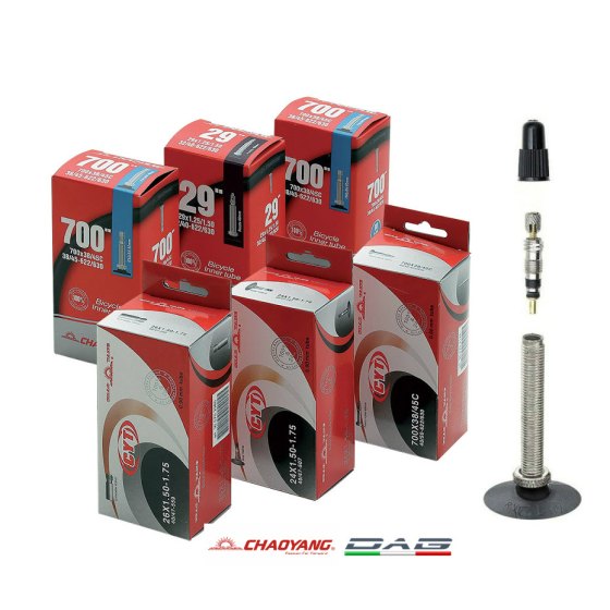 ChaoYang Camera d'aria Bici Corsa 700x18/23 valvola Presta 48mm removibile